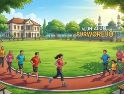 Alun-alun Purworejo Dinilai Layak Memiliki Jogging Track Permanen
